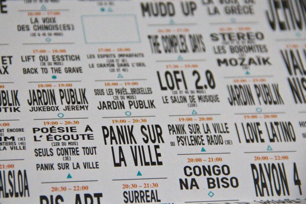 Radio Panik Programme (detail)