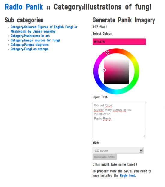 Web interface