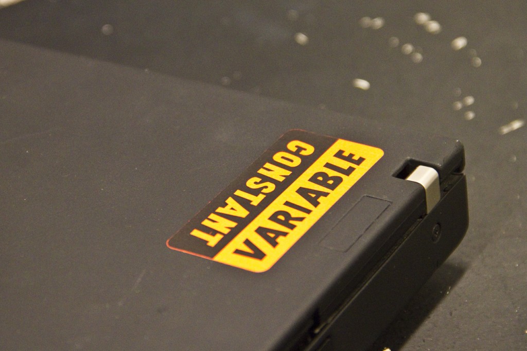 Constant Variable: logo sticker